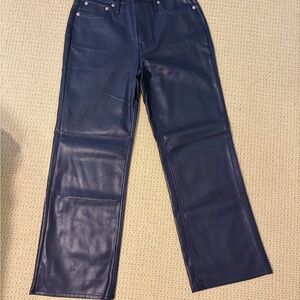 J.crew Charley kickout cropped pant in faux leather